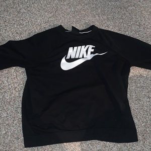 Black Nike crew
